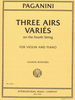 IMC Paganini Three Airs Varies No. 3755